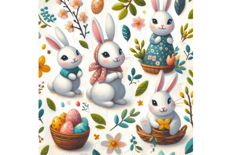 abstract-spring-bunny-pattern