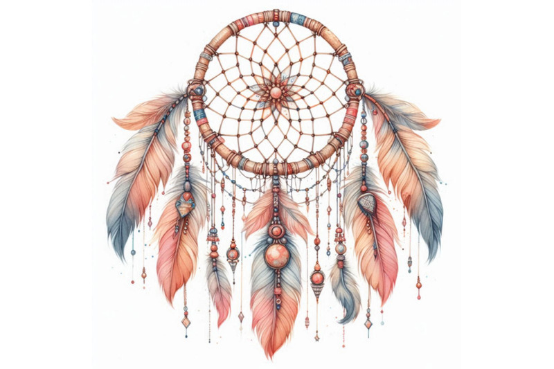 watercolor-ethnic-dream-catcher