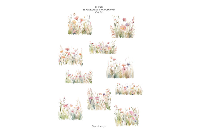 watercolor-wildflower-borders-meadow-flowers-png