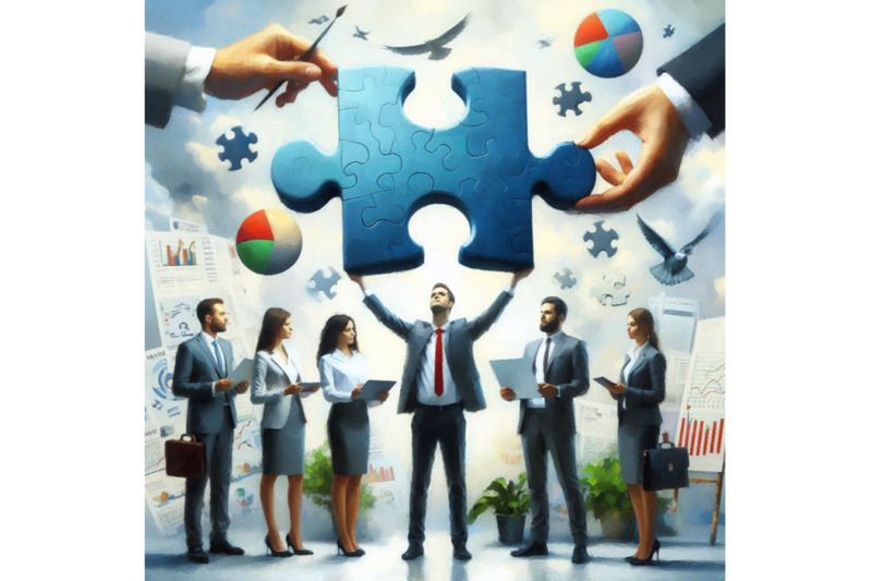 05-business-people-holding-the-big-jigsaw