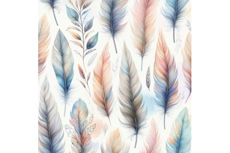 watercolor-feather-background