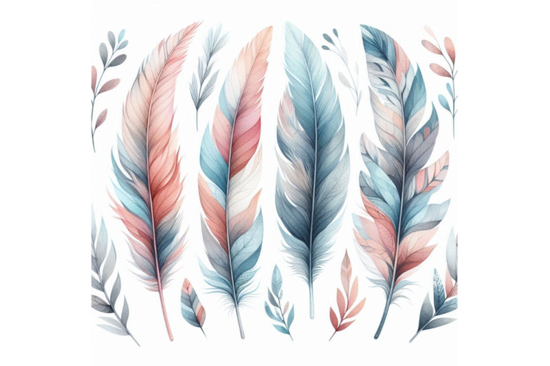 watercolor-feather-background