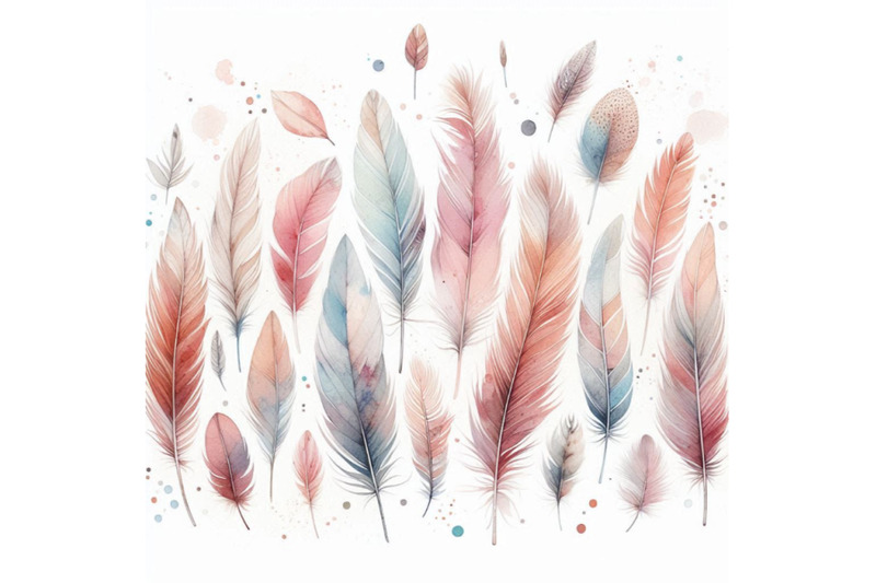 watercolor-feather-background