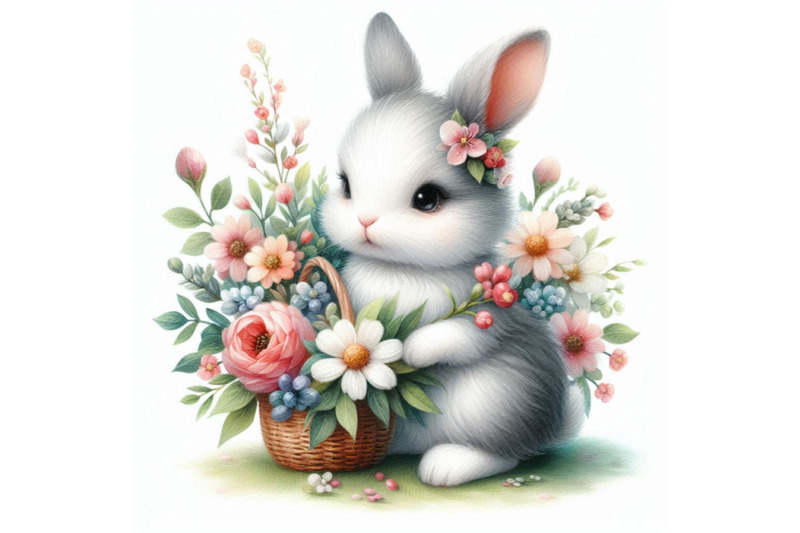 cute-watercolor-baby-bunny-with-flowers-isolate-on-white-back