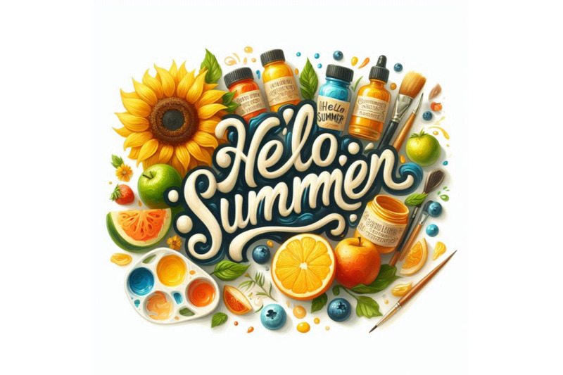 05-hello-summer-lettering-vector