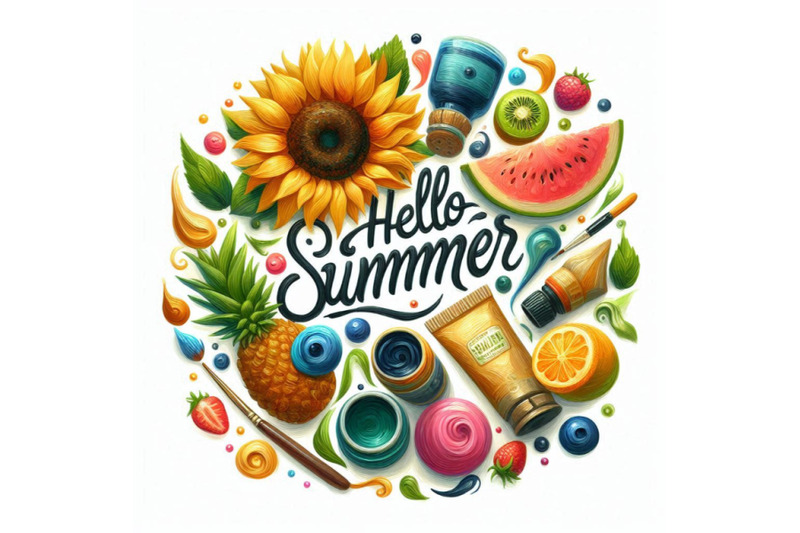 05-hello-summer-lettering-vector