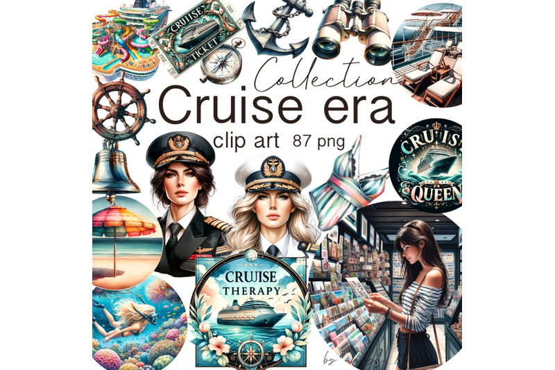 ocean-adventure-bundle-cruise-travel-clipart-watercolor-clipart-for