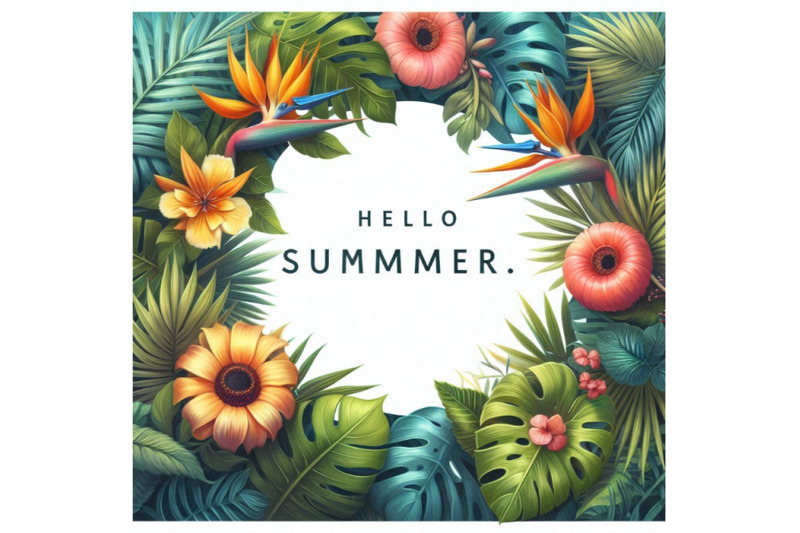 05-hello-summer-tropical-leaves-frame-v