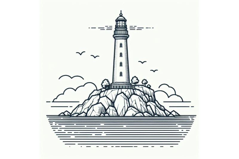 lighthouse-on-rock-island-in-sea