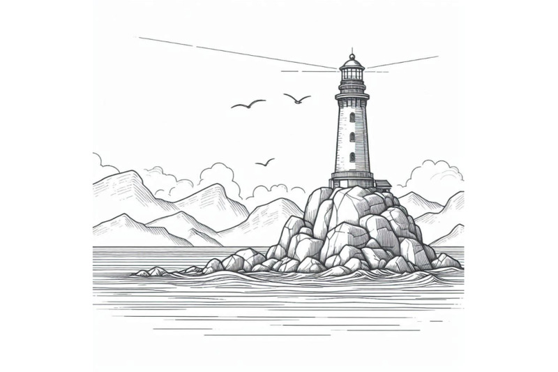 lighthouse-on-rock-island-in-sea