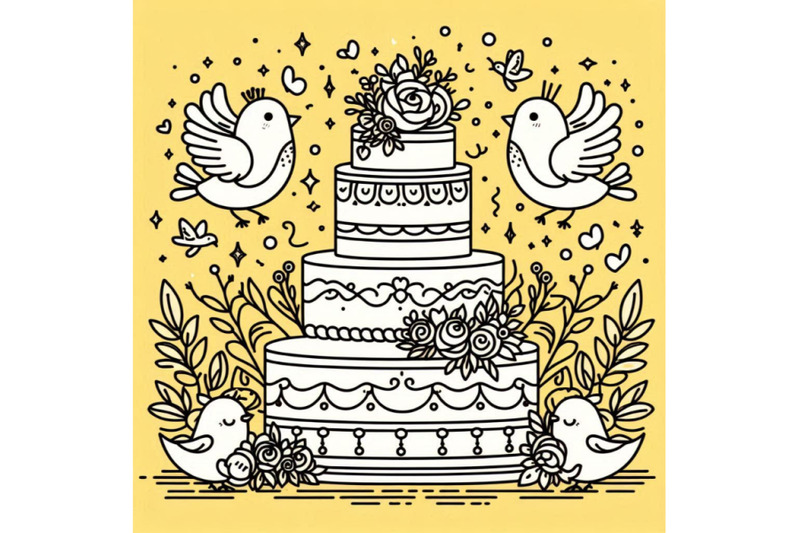 wedding-cake-with-cute-birds