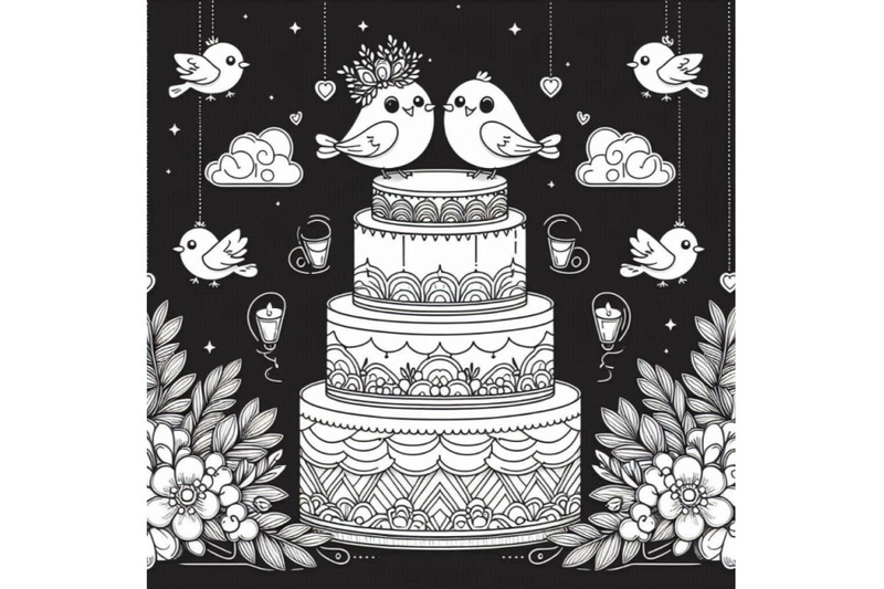 wedding-cake-with-cute-birds