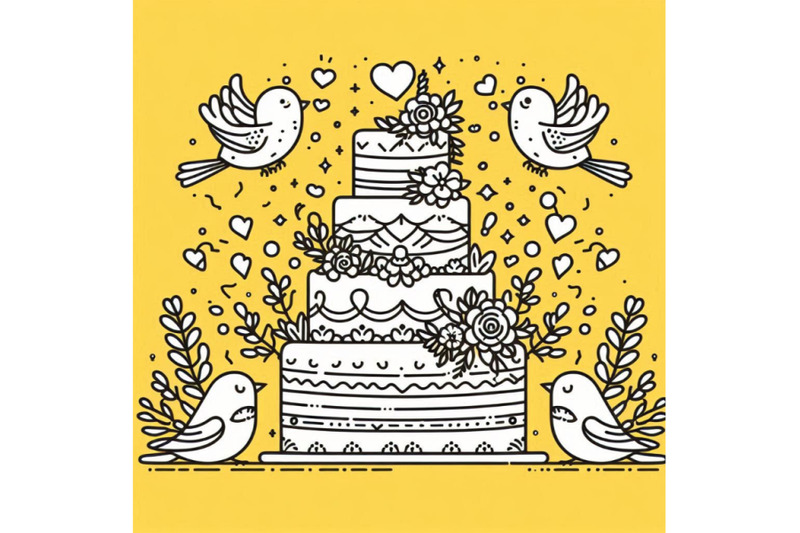 wedding-cake-with-cute-birds