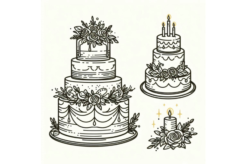 wedding-cake-on-white-background