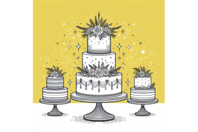 wedding-cake-on-white-background