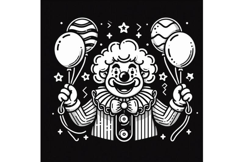 unny-clown-with-ballons