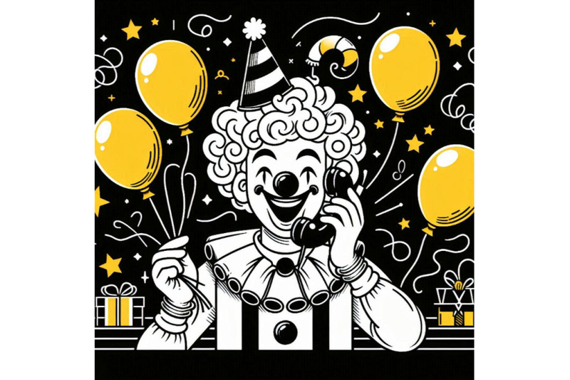 unny-clown-with-ballons