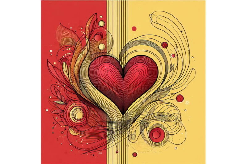 beautiful-red-valentines-day-card-with-abstract-design