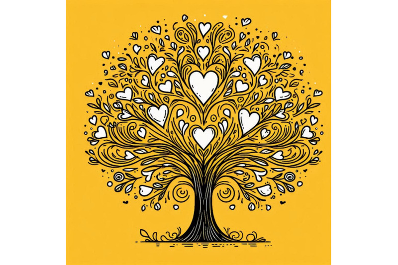 love-tree-with-hearts-for-your-design