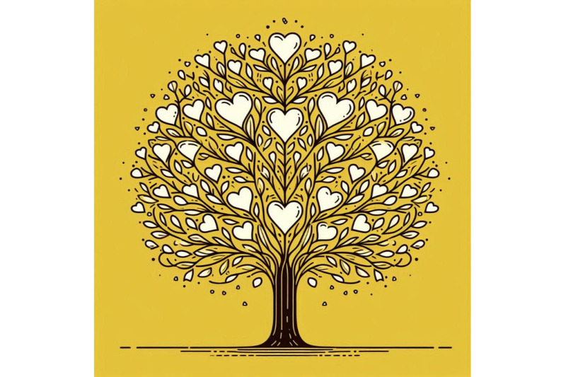 love-tree-with-hearts-for-your-design