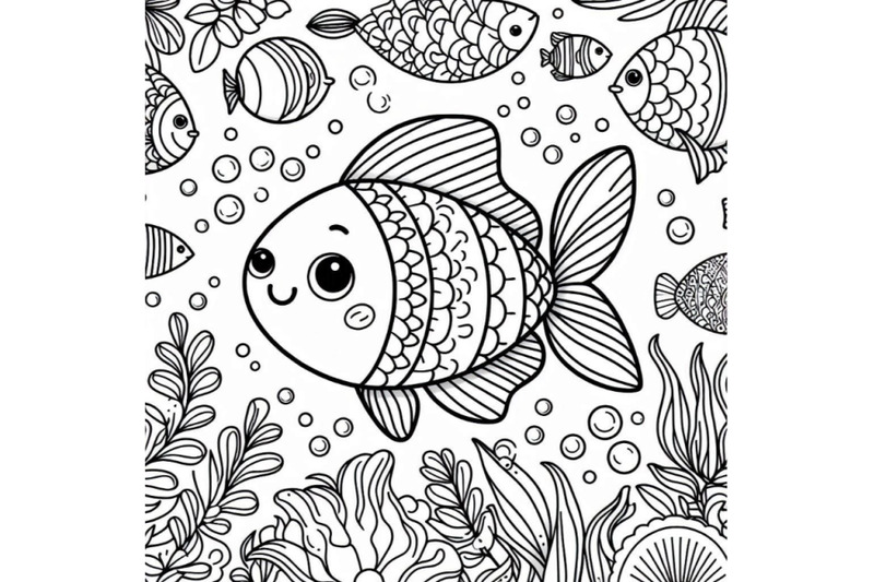 cute-cartoon-fish-on-white-background