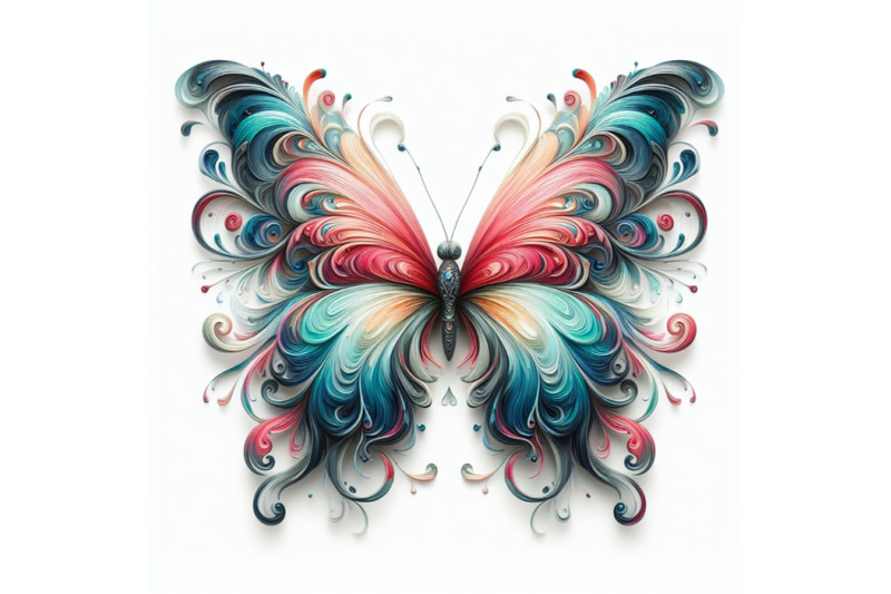 06-butterfly-design-over-white-background