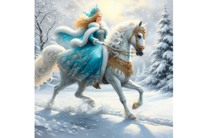 princess-riding-horse-at-winter