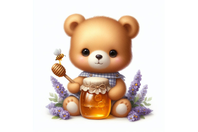 06-cute-bear-holding-honey-jar