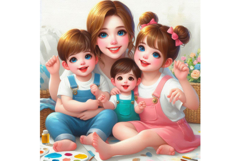 06-happy-cute-kids-and-mom