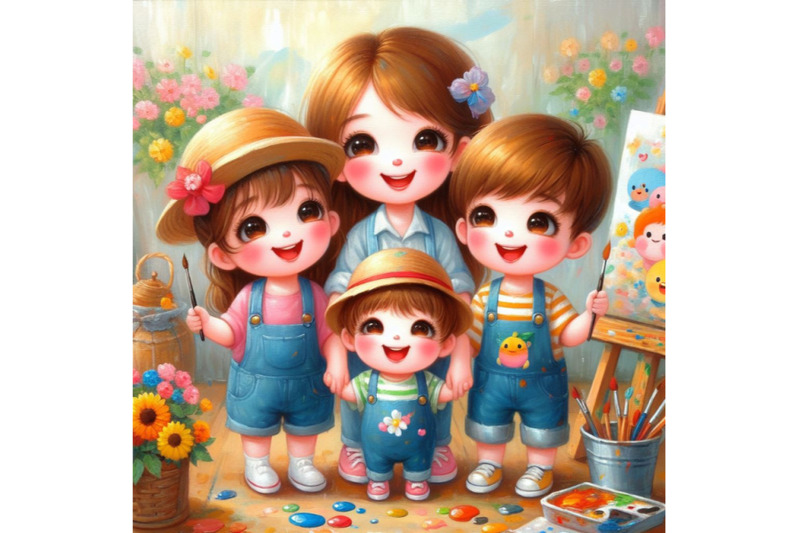 06-happy-cute-kids-and-mom