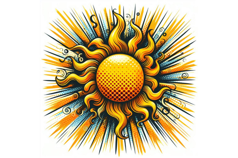 06-yellow-orange-sun-pop-art-retro-rays-back