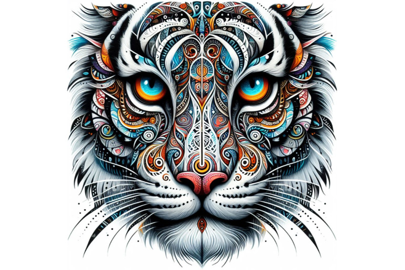 09-animal-tribal-face-tiger