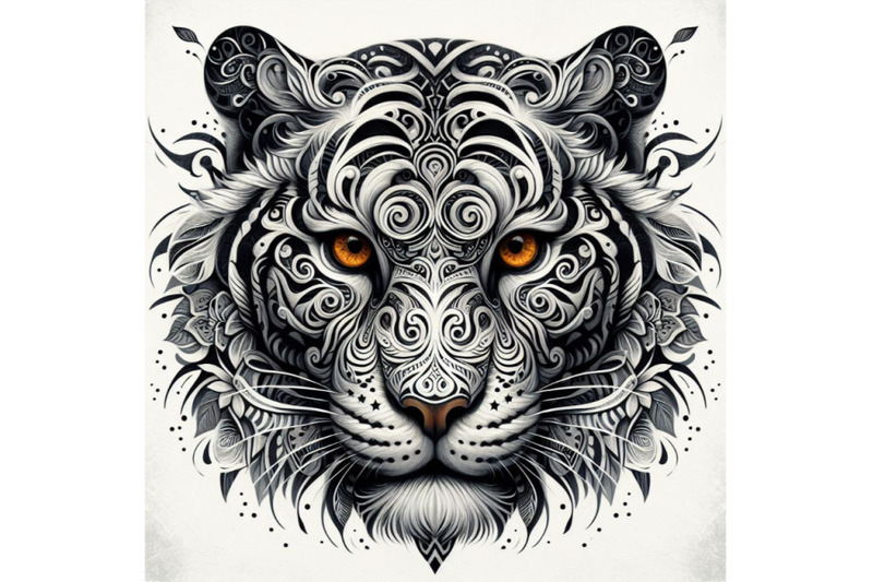 09-animal-tribal-face-tiger