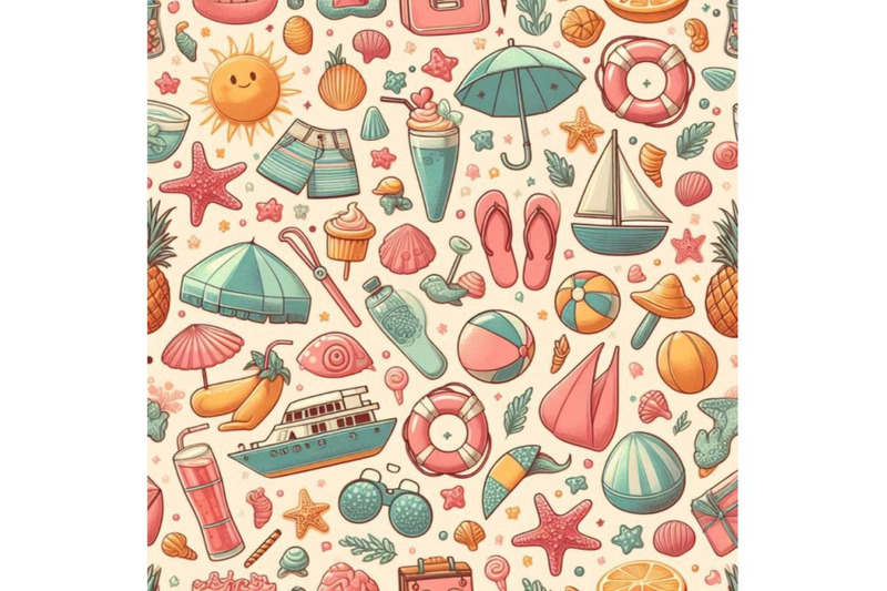 summer-beach-seamless-pattern