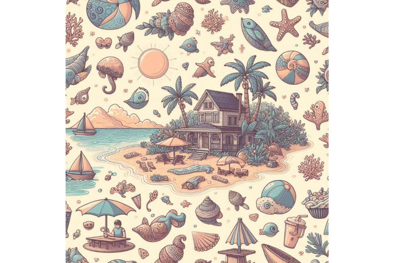 summer-beach-seamless-pattern