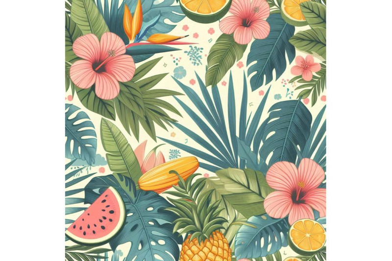 tropical-seamless-pattern