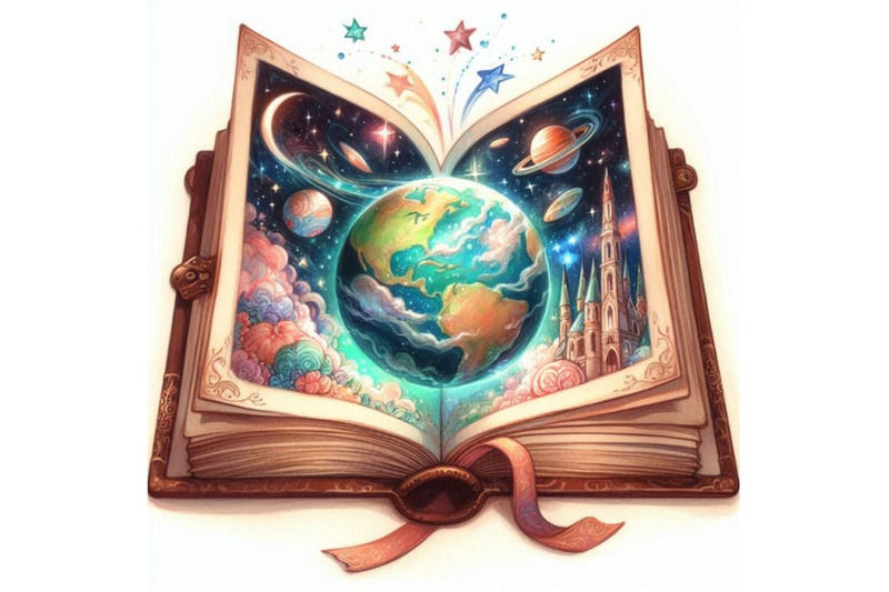 watercolor-open-book-with-magic-world-isolated-on-wh