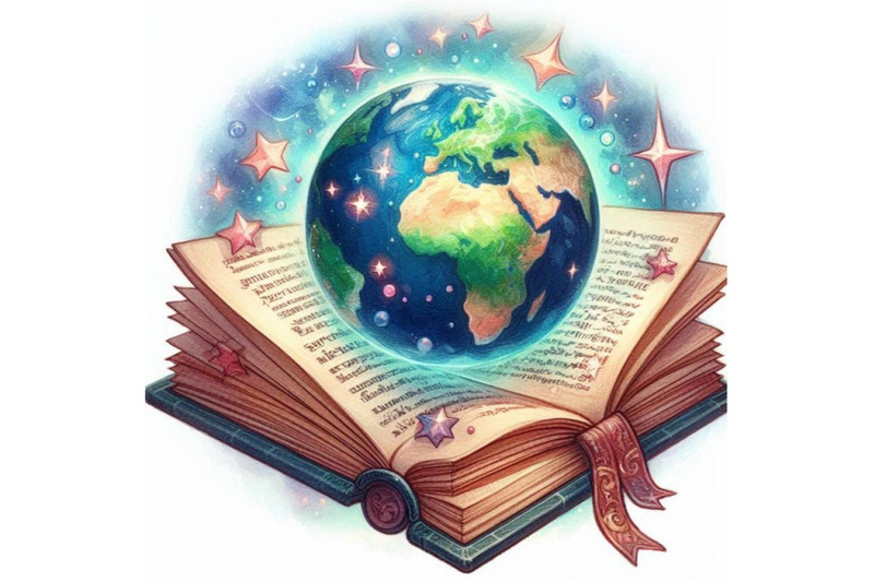 watercolor-open-book-with-magic-world-isolated-on-wh