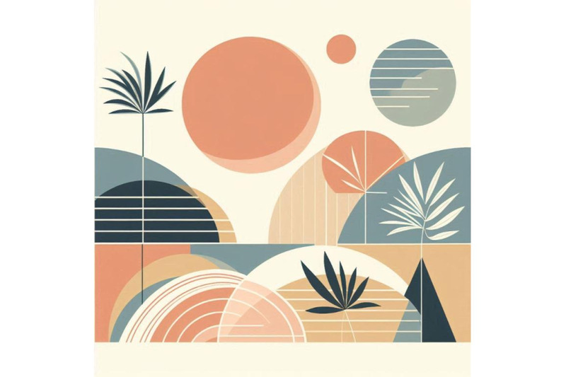 abstract-landscape-set-with-geometric-shapes-sun-tro