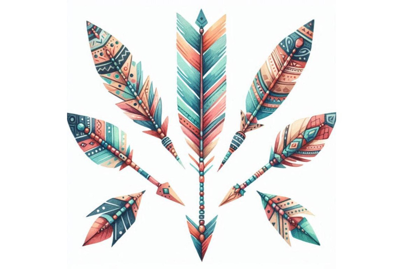 watercolor-tribal-arrows