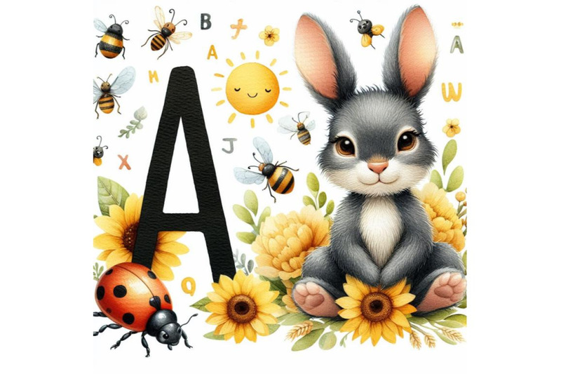 animal-alphabet-a-with-ant