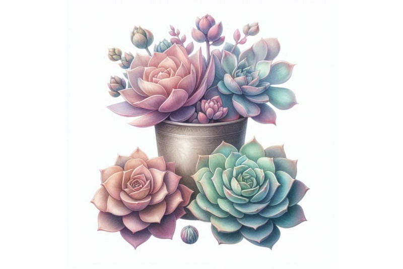 watercolor-succulents