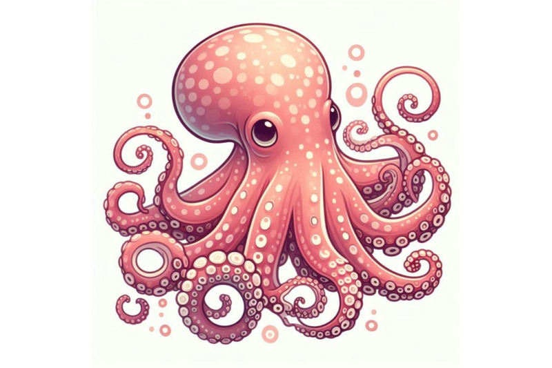 octopus-isolated-on-white-background