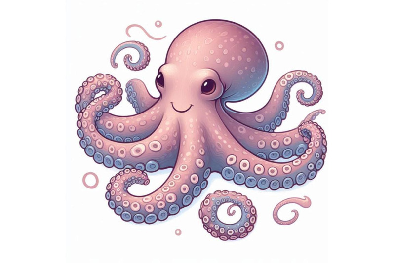 octopus-isolated-on-white-background