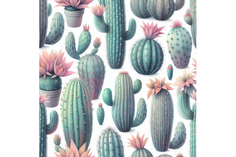 watercolor-seamless-cactus-pattern