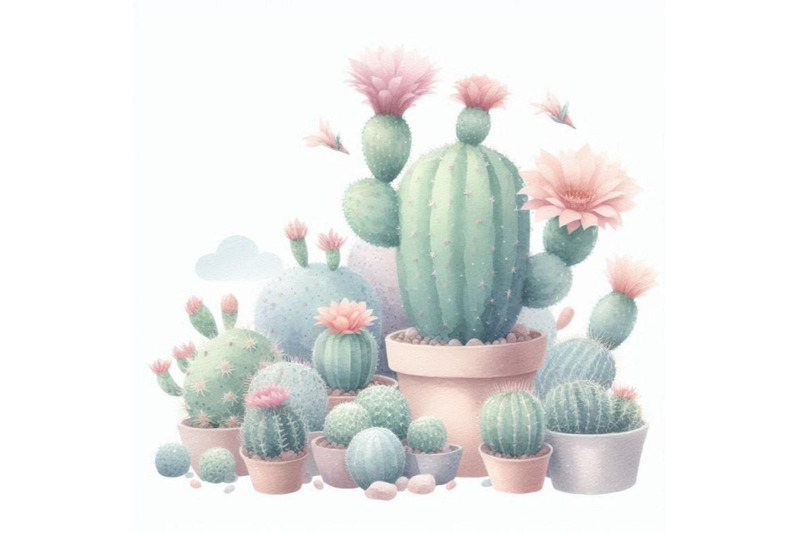 watercolor-cactus