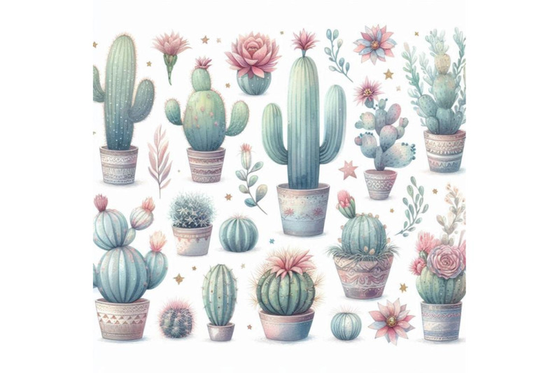 watercolor-cactus