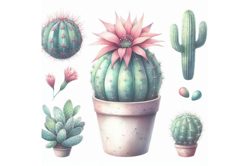 watercolor-cactus