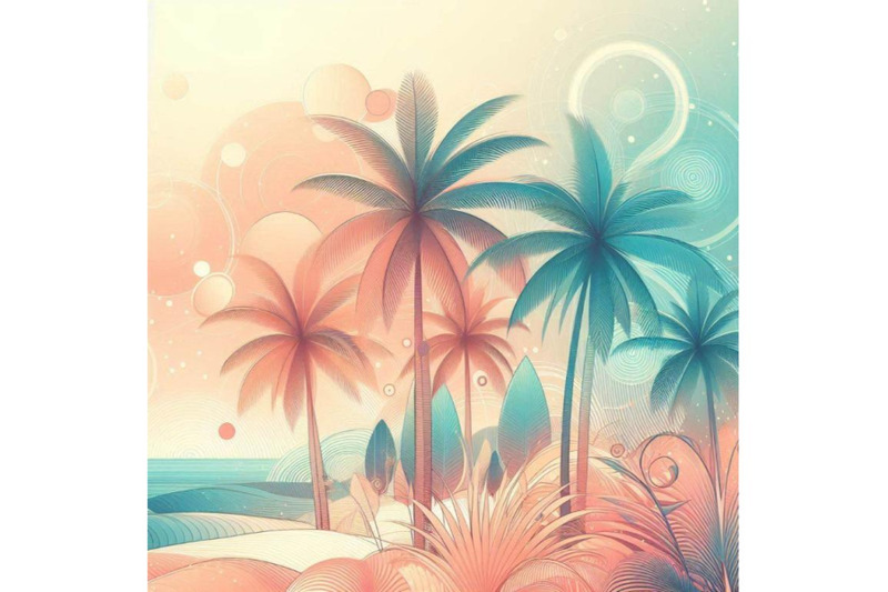 abstract-summer-tropical-palm-tree-background