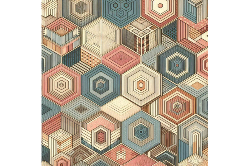 abstract-textured-hexagon-shapes-seamless-pattern